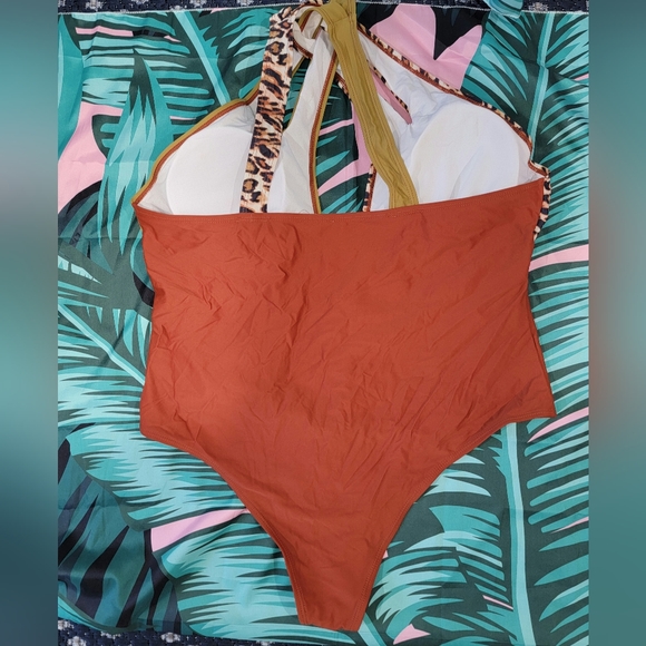 Plus Colorblock One Piece Swimsuit - Picture 2 of 4